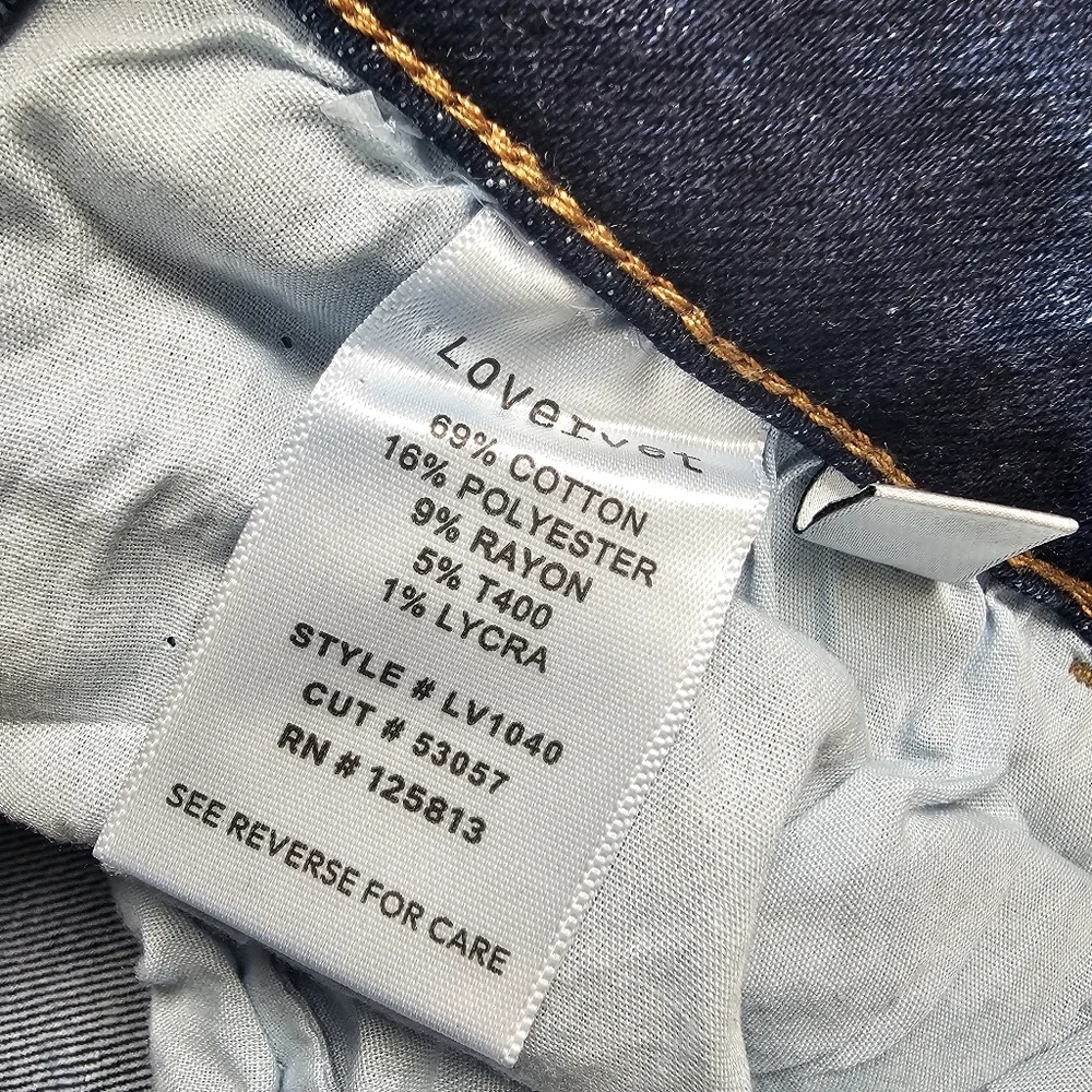 Vervet by Flying Monkey Mid Rise Flare Jeans Plus Size 16W Lovervet - Picture 14 of 16